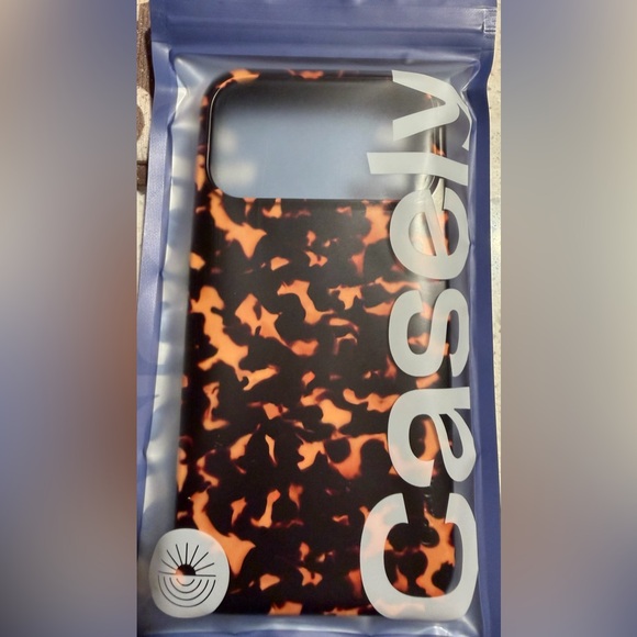 casely Other - Casely 17 pro max Tortoiseshell Pattern Phone Case in Black & Orange